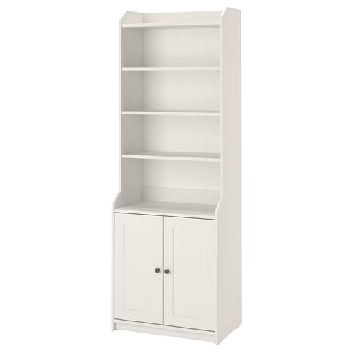 HAUGA Højskab med 2 låger - hvid 70x199 cm