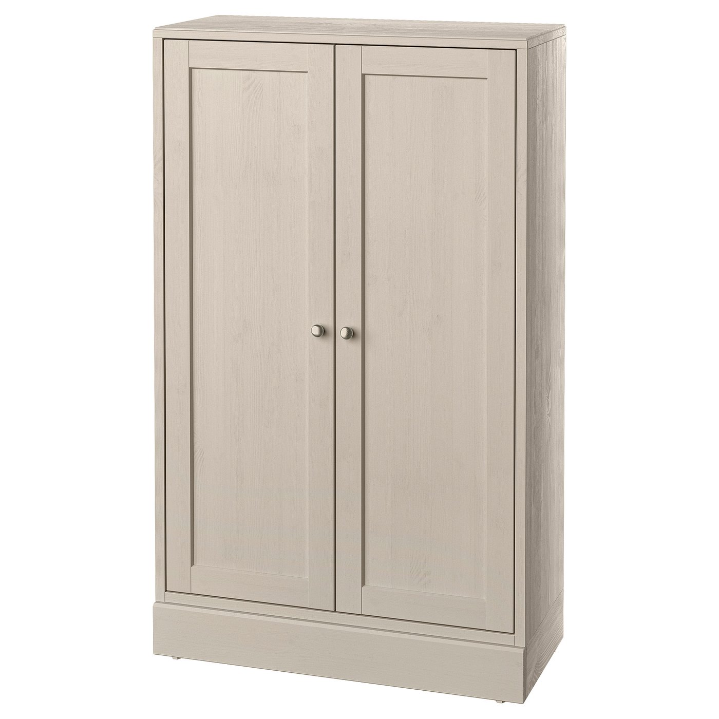 Møbelmontering HAVSTA Skab med sokkel, gråbeige, 81x37x134 cm