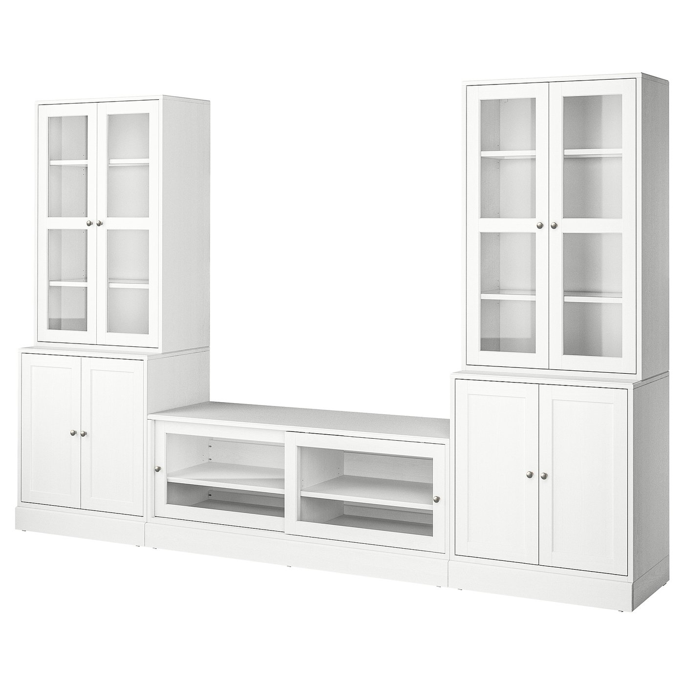 Møbelmontering HAVSTA Tv-møbel med vitrinelåger, hvid, 322x47x212 cm