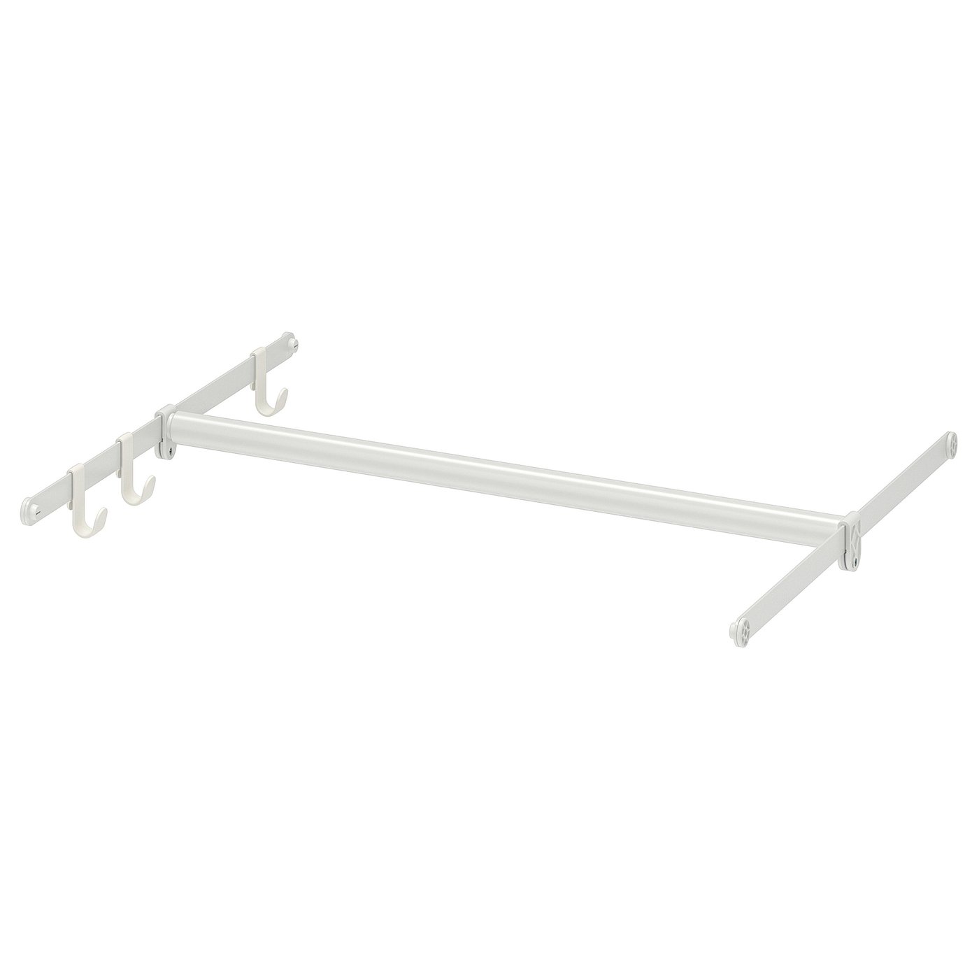Møbelmontering IKEA HJÄLPA Garderobestang+2 vægskinner+3 kroge 60-100×55 cm | Billig & Hurtig i København