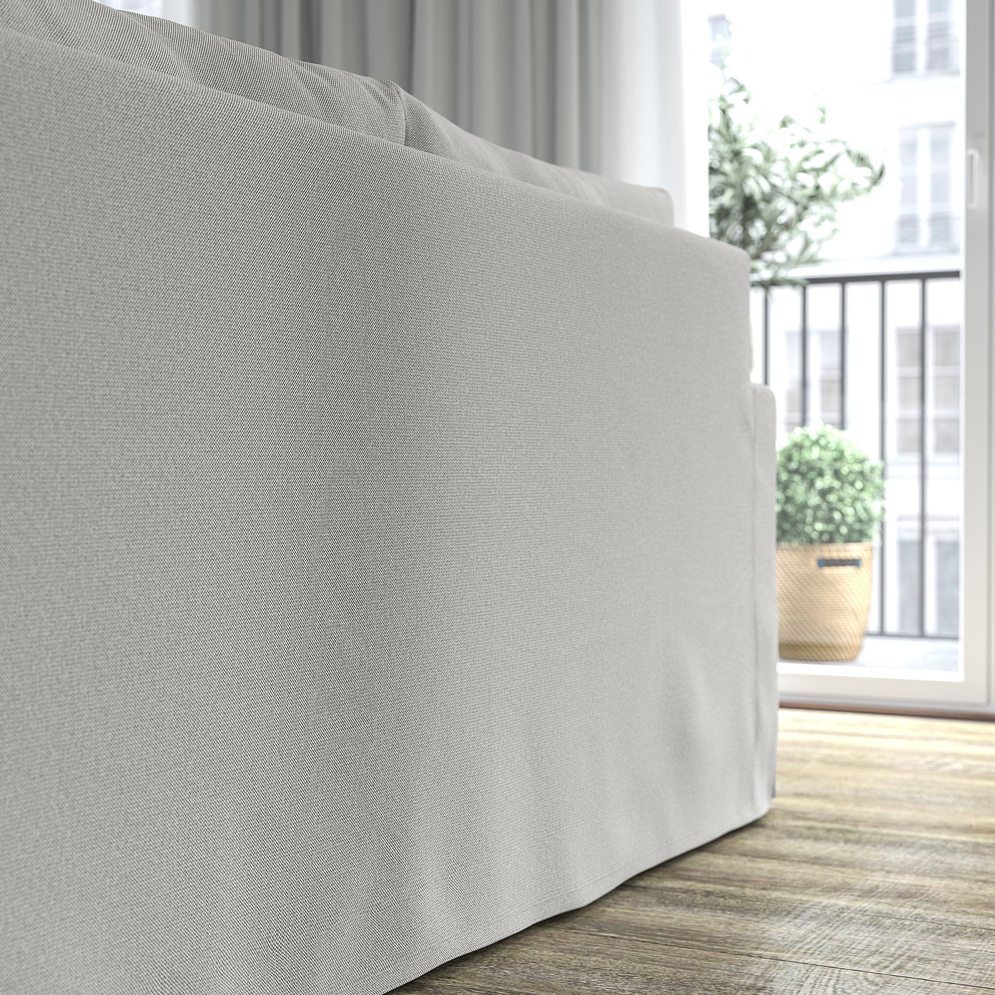Møbelmontering HYLTARP 3-per. sofa med chaiselong, venstre, Tallmyra hvid/sort