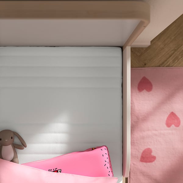 JÄTTETRÖTT Madras m pocketfjedre t tremmeseng, hvid, 60x120x11 cm