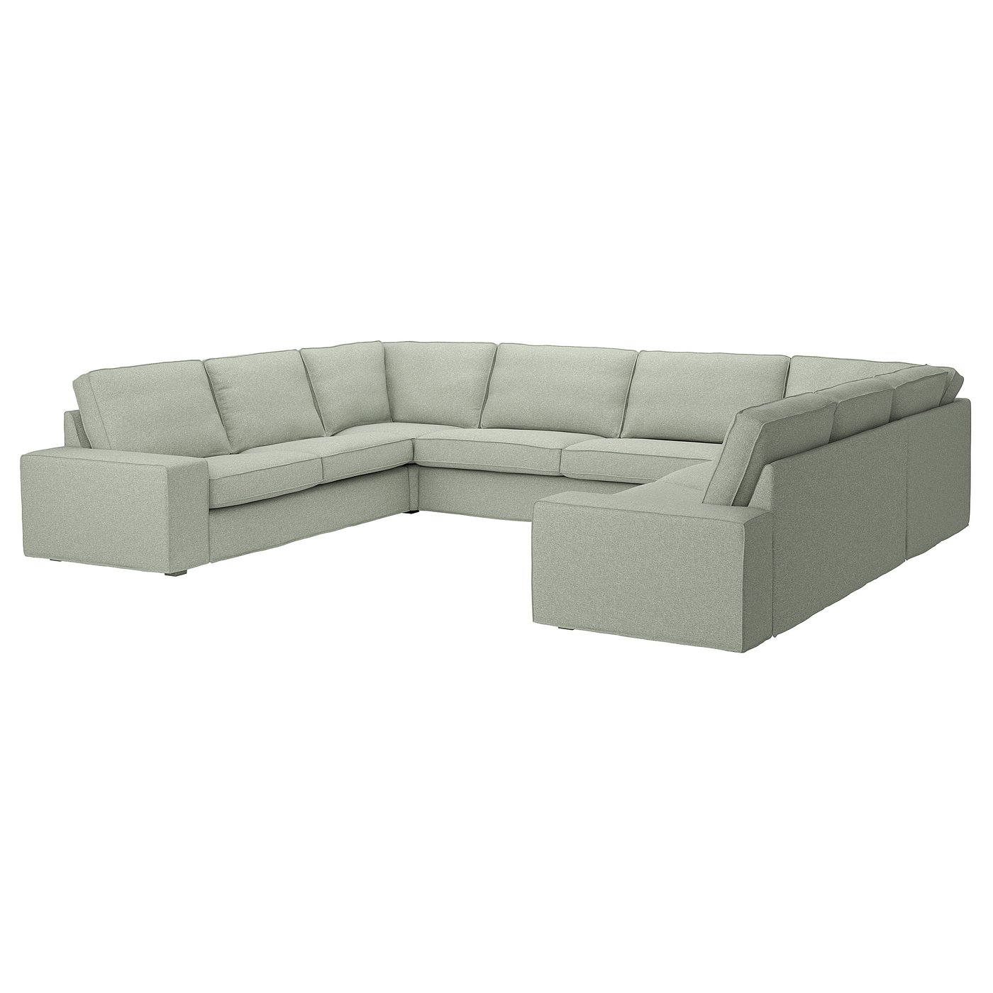 Møbelmontering KIVIK U-formet sofa, 7-pers., Gunnared lysegrøn
