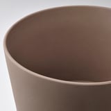 KLARBÄR Urtepotteskjuler med underskål, indendørs/udendørs brun, 24 cm