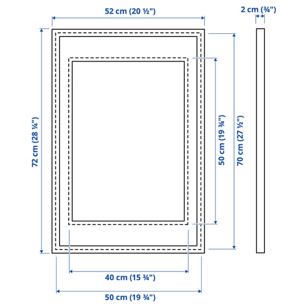 Ramme, sort, 50x70 - IKEA