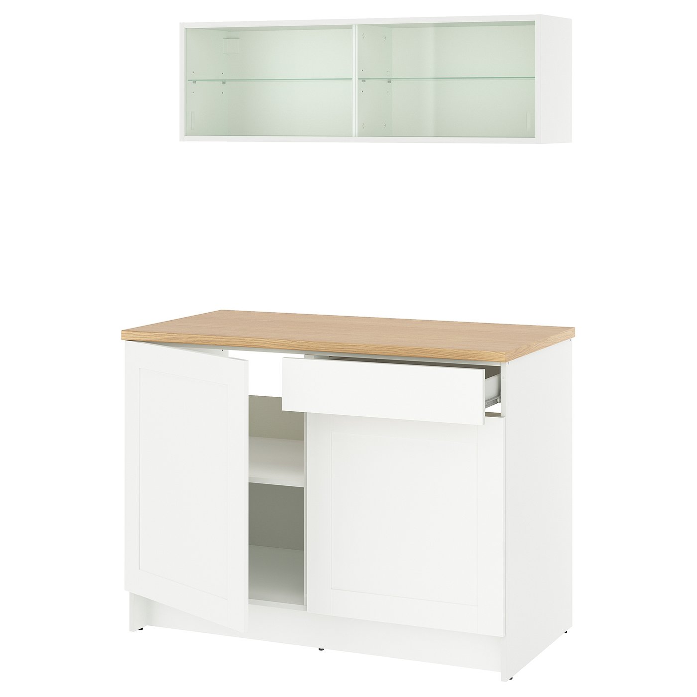Møbelmontering KNOXHULT Køkken, hvid stel, 120x61x220 cm