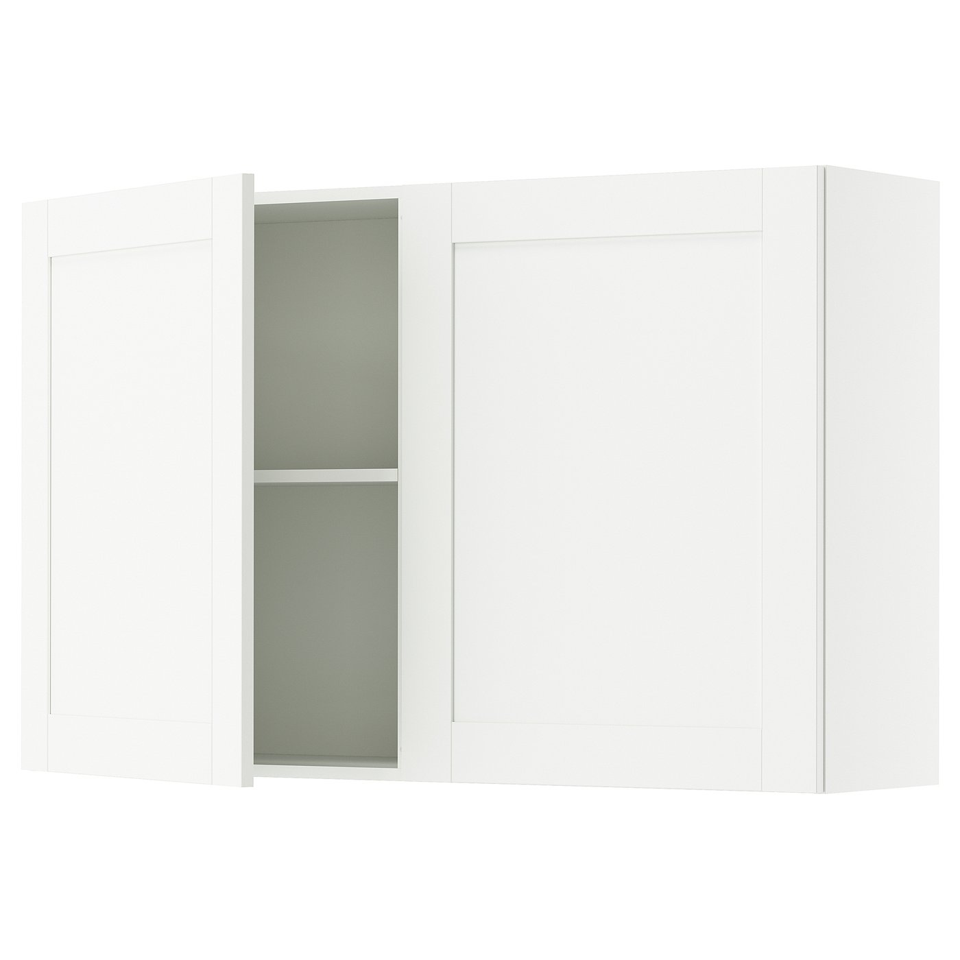 Møbelmontering KNOXHULT Vægskab med låger, hvid stel, 120×75 cm