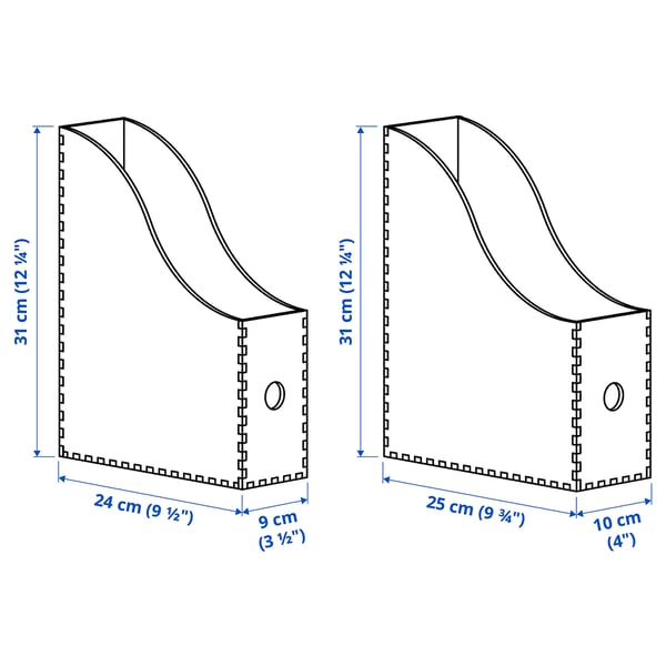 KNUFF Tidsskriftsamlere sæt med 2, birketræsfiner