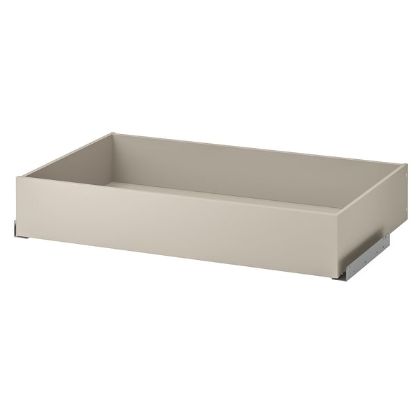 KOMPLEMENT skuffe, beige, spånplade, rektangulær, minimalistisk design.