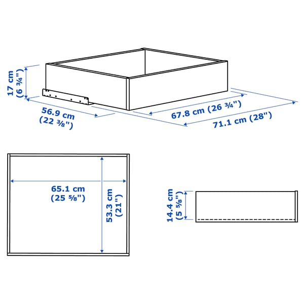 Skuffe, 75x58 cm - IKEA