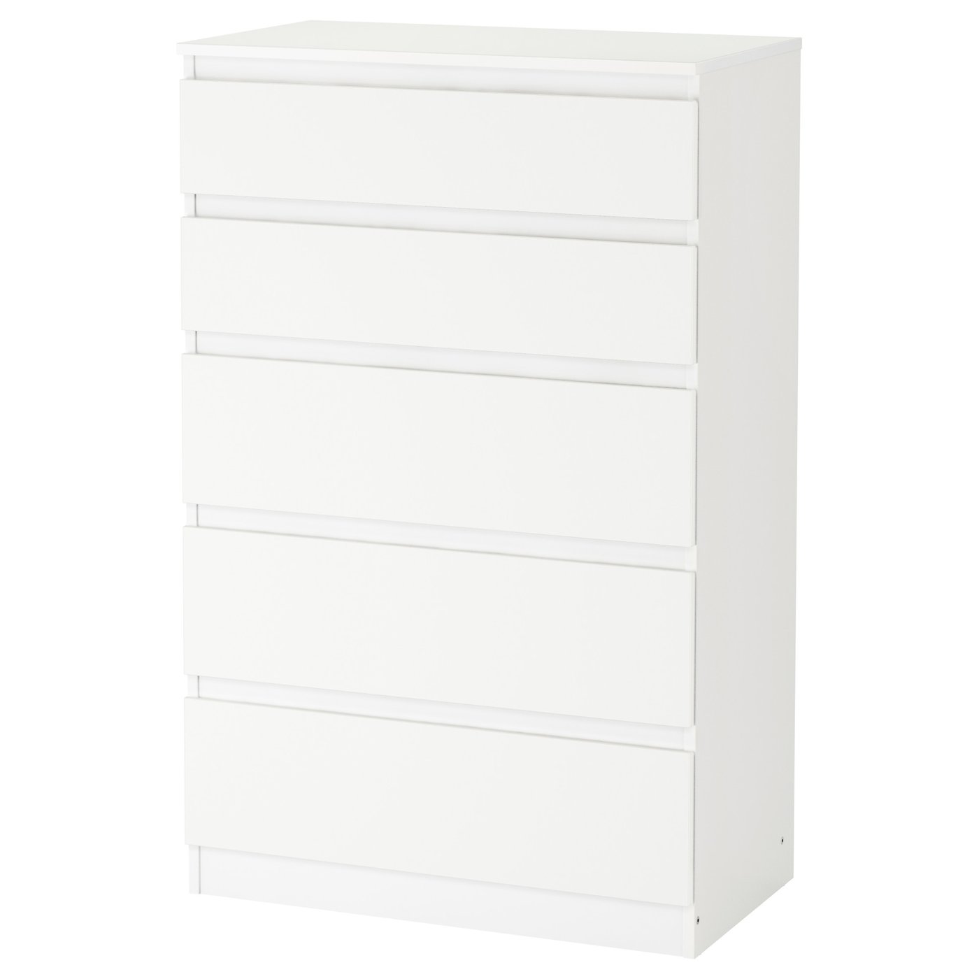Møbelmontering KULLEN Kommode 5 skuffer, hvid, 70×112 cm