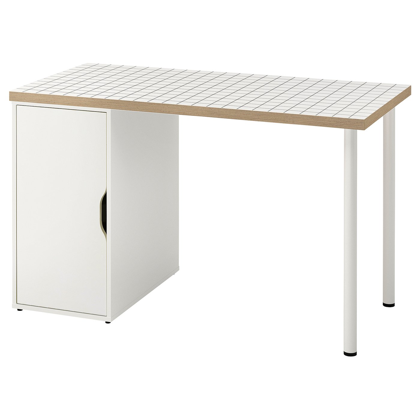 Møbelmontering LAGKAPTEN / ALEX Skrivebord, hvid/antracit, 120×60 cm