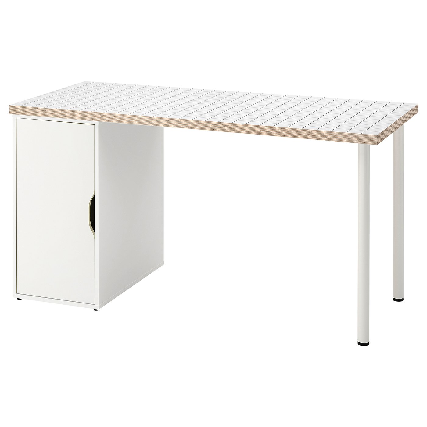 Møbelmontering LAGKAPTEN / ALEX Skrivebord, hvid/antracit, 140×60 cm | Billig & Hurtig i København