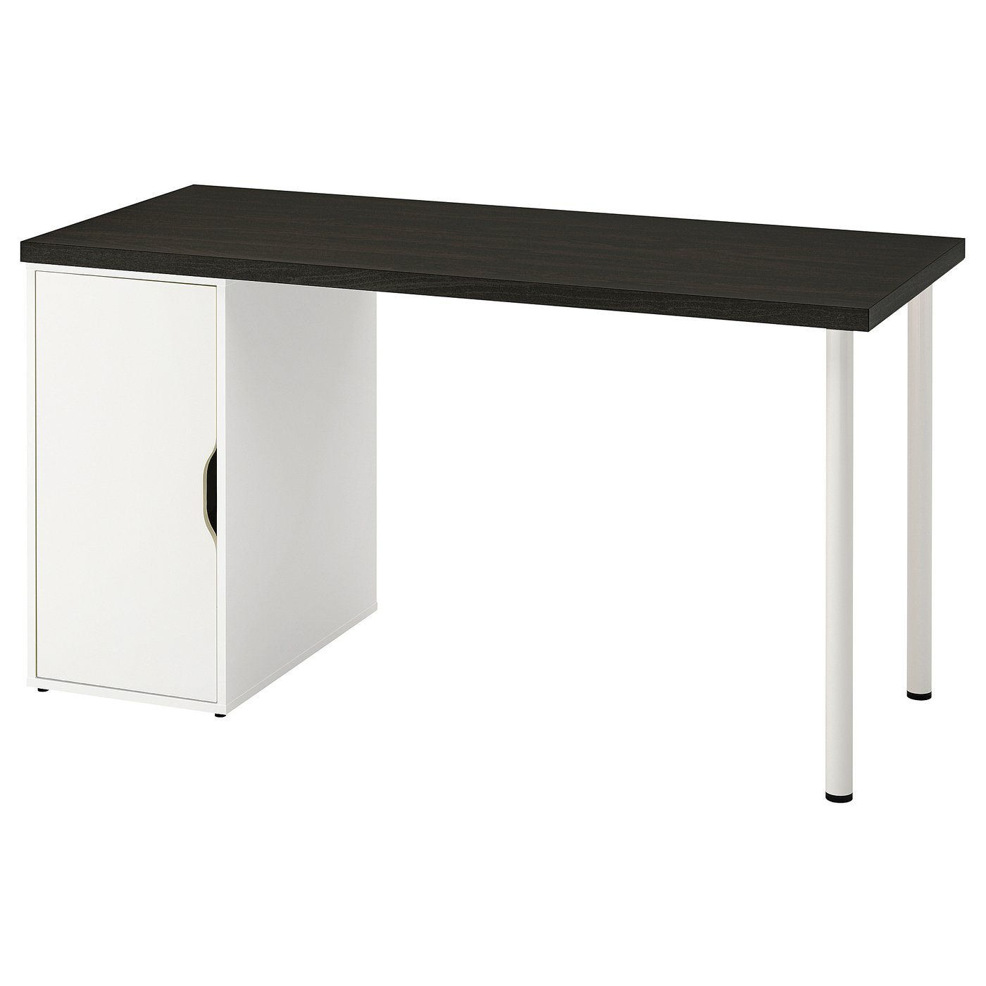 Møbelmontering LAGKAPTEN / ALEX Skrivebord, sortbrun/hvid, 140×60 cm | Billig & Hurtig i København