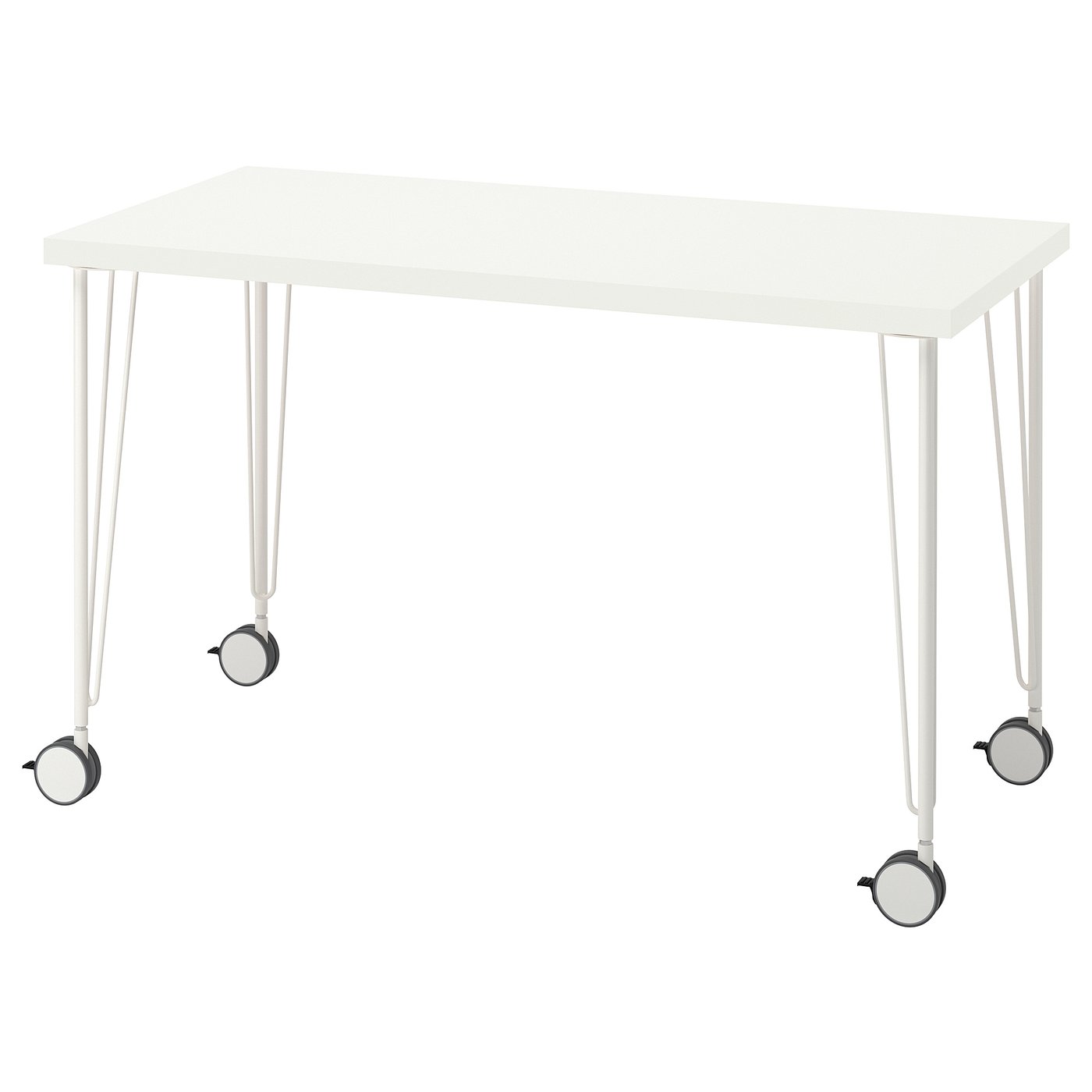 Møbelmontering LAGKAPTEN / KRILLE Skrivebord, hvid, 120×60 cm