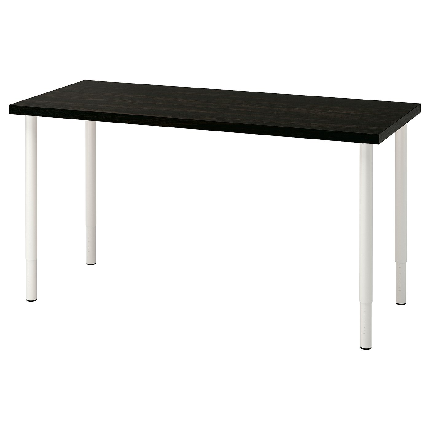 Møbelmontering LAGKAPTEN / OLOV Skrivebord, sortbrun/hvid, 140×60 cm