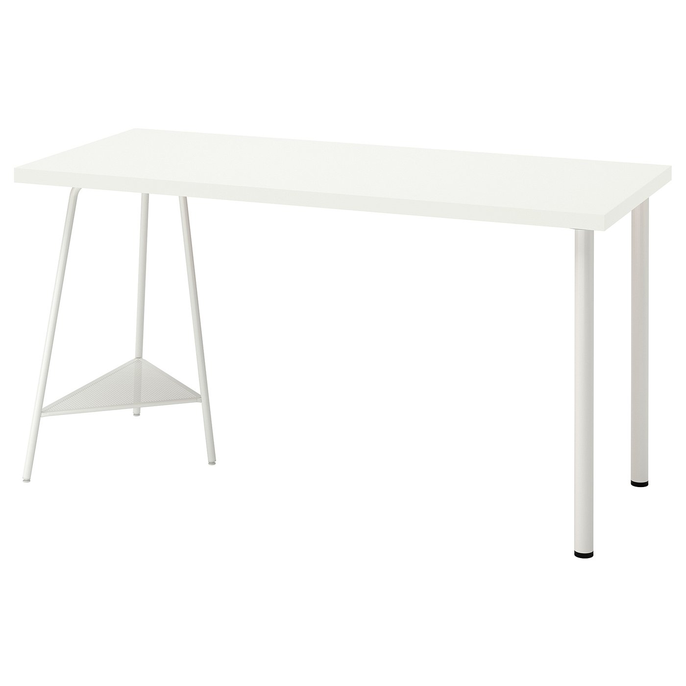 Møbelmontering LAGKAPTEN / TILLSLAG Skrivebord, hvid, 140×60 cm
