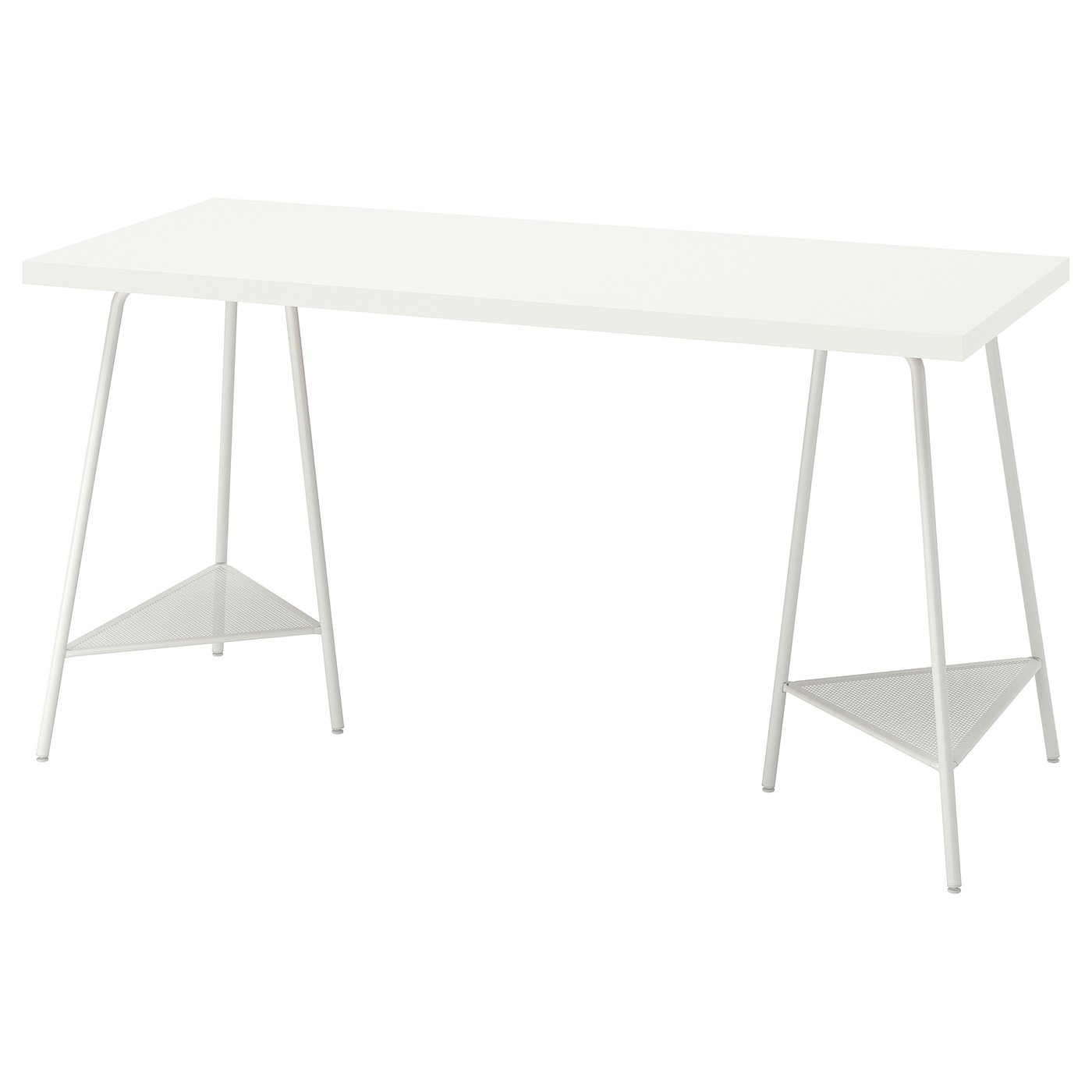 Møbelmontering LAGKAPTEN / TILLSLAG Skrivebord, hvid, 140×60 cm