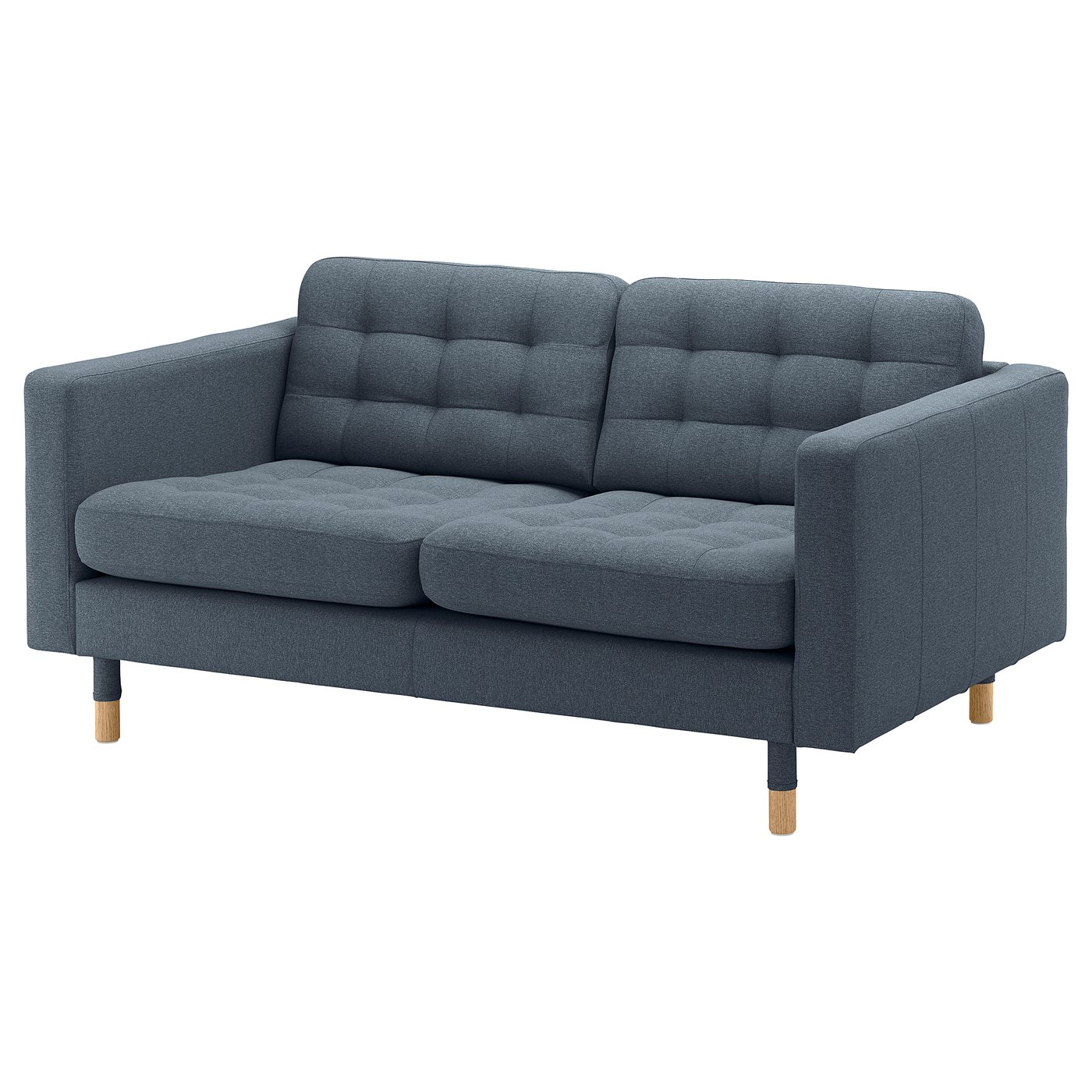 Møbelmontering LANDSKRONA 2-pers. sofa, Gunnared blå/træ