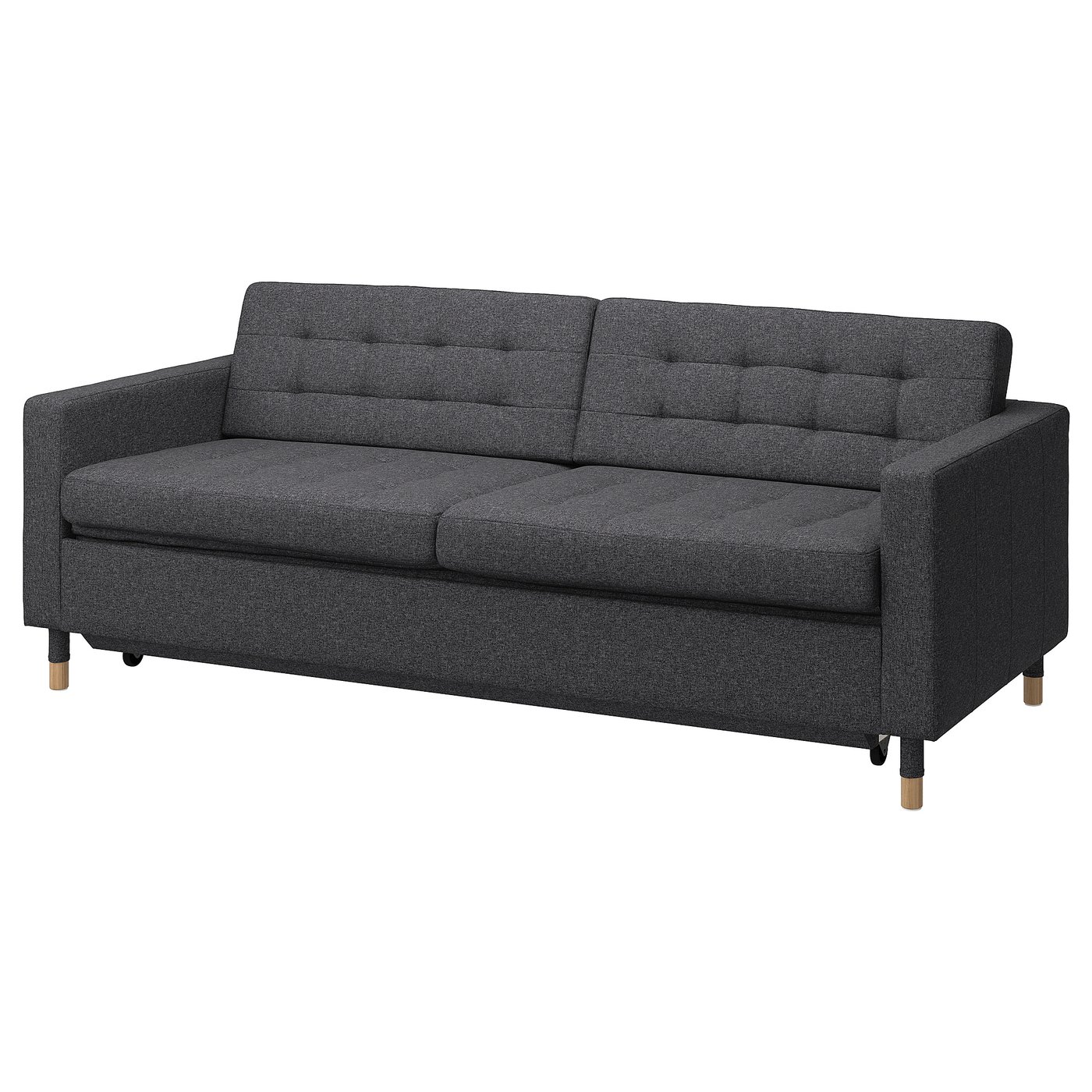 Møbelmontering LANDSKRONA 3-pers. sovesofa, Gunnared mørkegrå/træ