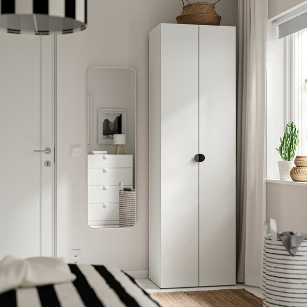 LASTARE Garderobekombination, hvid, 60x42x200 cm