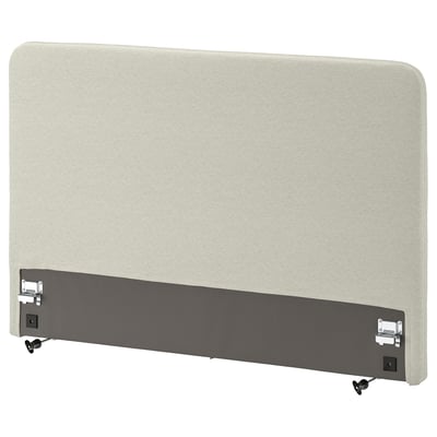 LJUSFJÄLLET Sengegavl, inkl. ben/Knisa lys beige, 140 cm