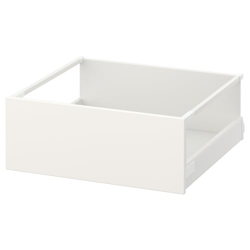 MAXIMERA hvid skuffe, moderne design, stålstel, med glatte kanter, opbevaringsorganisator.