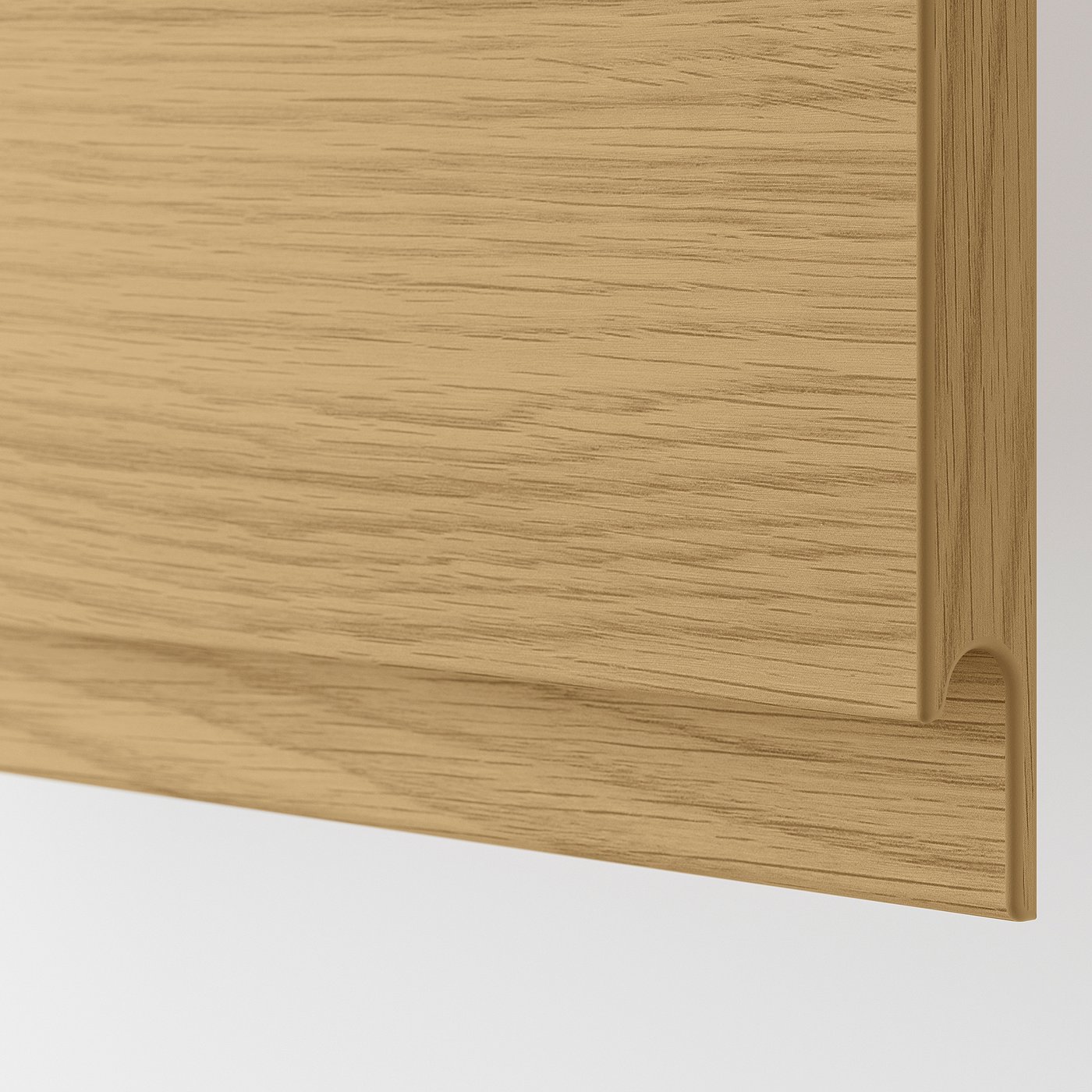 Møbelmontering METOD / KNIVSHULT Højskab m hyld/4 skuf/låg/2 fronter, gråsort/Voxtorp egetræsmønstret, 60x60x200 cm | Billig & Hurtig i København