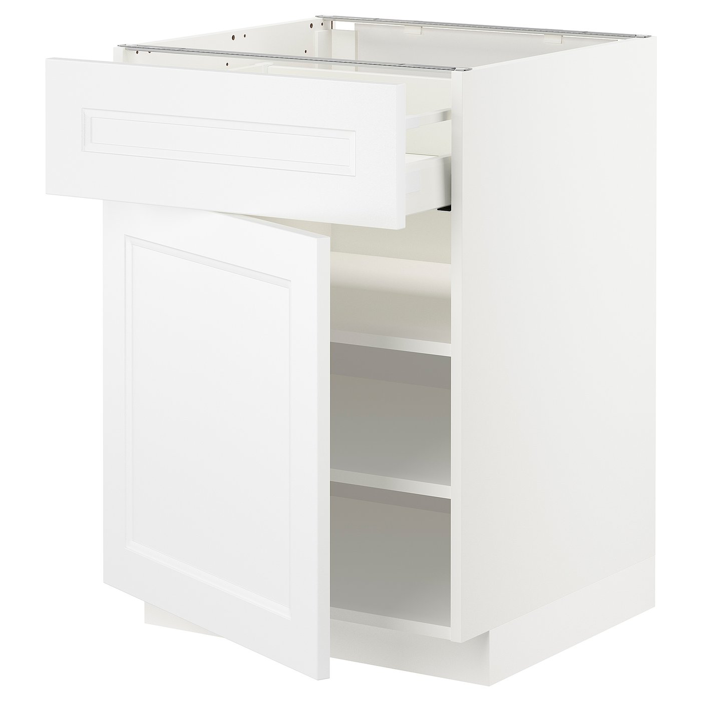 Møbelmontering METOD / MAXIMERA Underskab med skuffe/låge, hvid/Axstad mat hvid, 60×60 cm | Billig & Hurtig i København