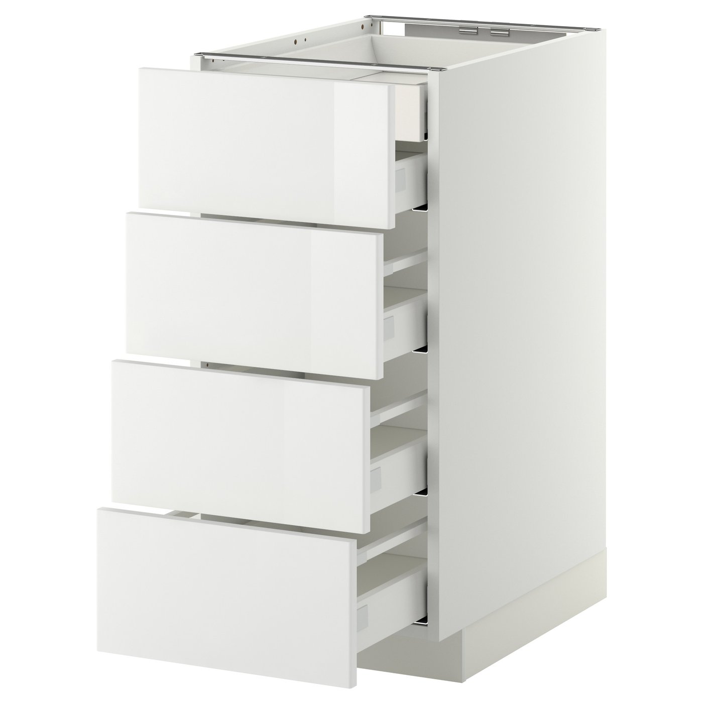 Møbelmontering METOD / MAXIMERA Usk 4 front/2 lave/3 mellem skuf, hvid/Ringhult hvid, 40×60 cm | Billig & Hurtig i København