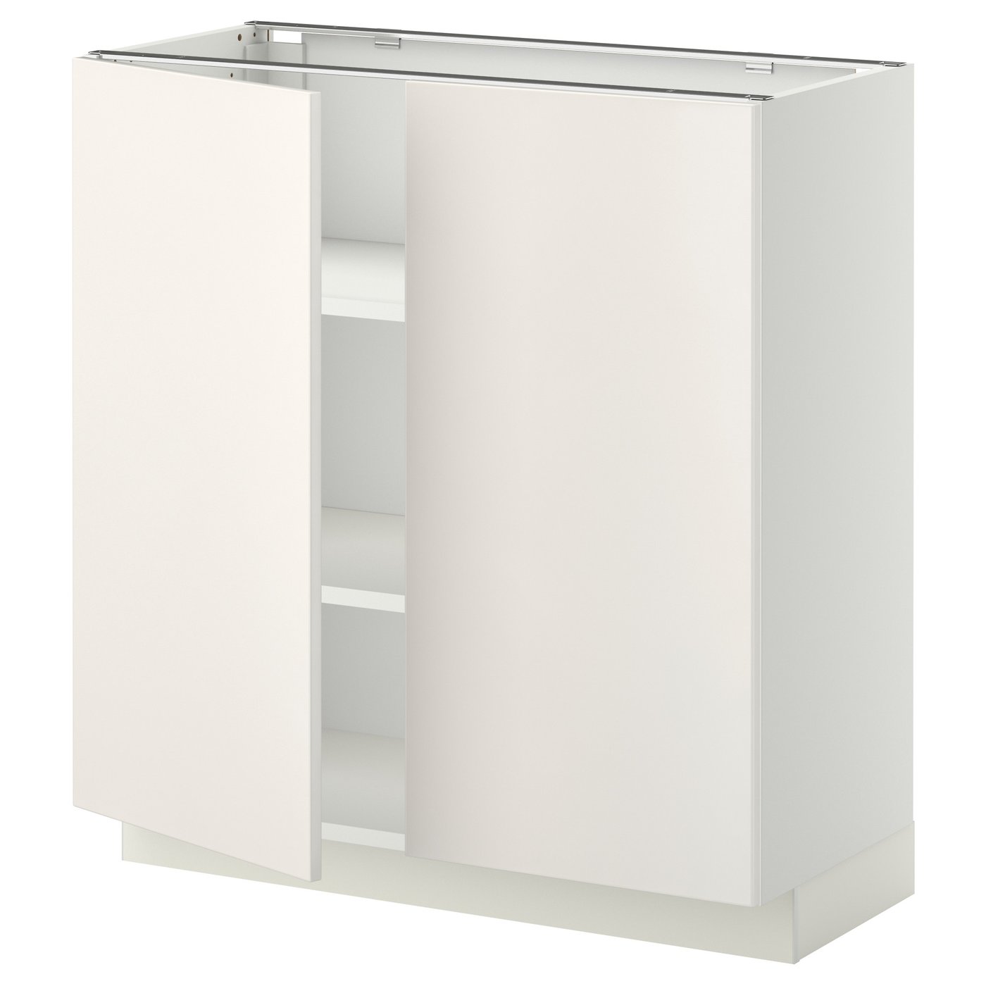 Møbelmontering METOD Underskab m hylde/2 låger, hvid/Veddinge hvid, 80×37 cm | Billig & Hurtig i København