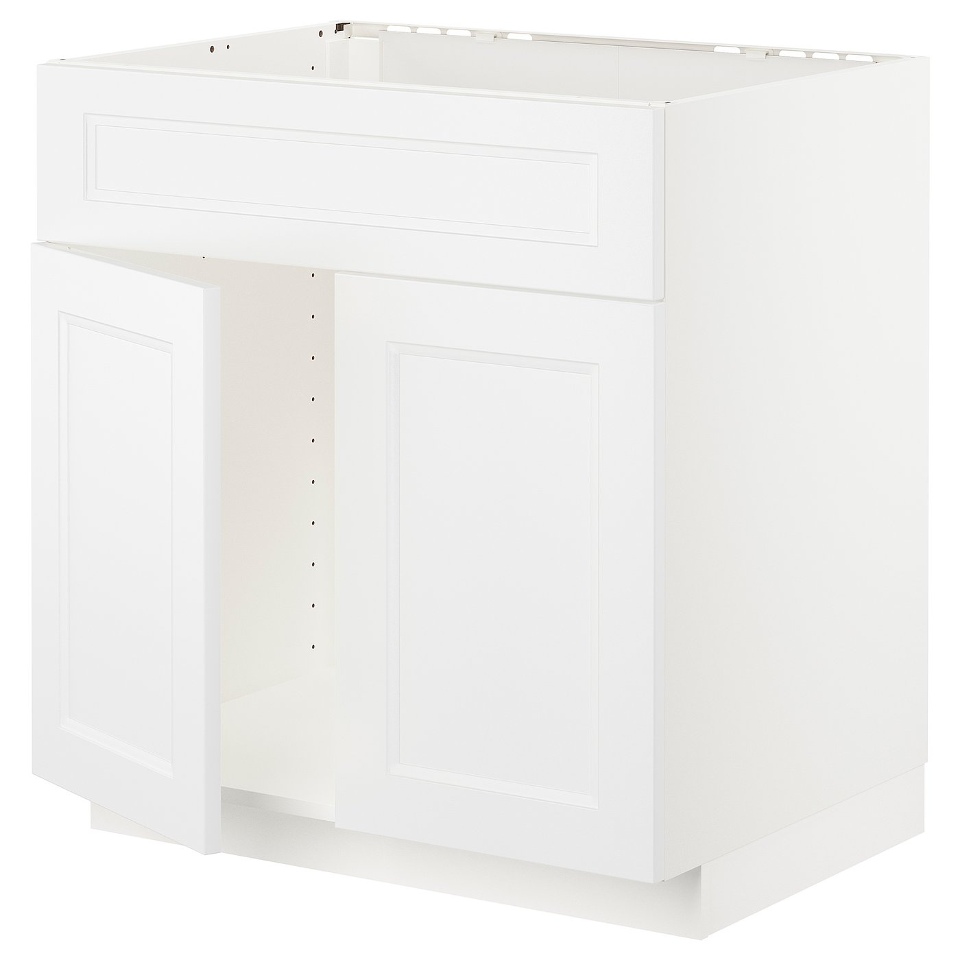 Møbelmontering METOD Underskab til vask 2 låger/front, hvid/Axstad mat hvid, 80×60 cm | Billig & Hurtig i København