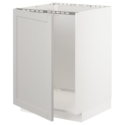 Hvid ikea METOD køkkenskab, rektangulær, moderne design.