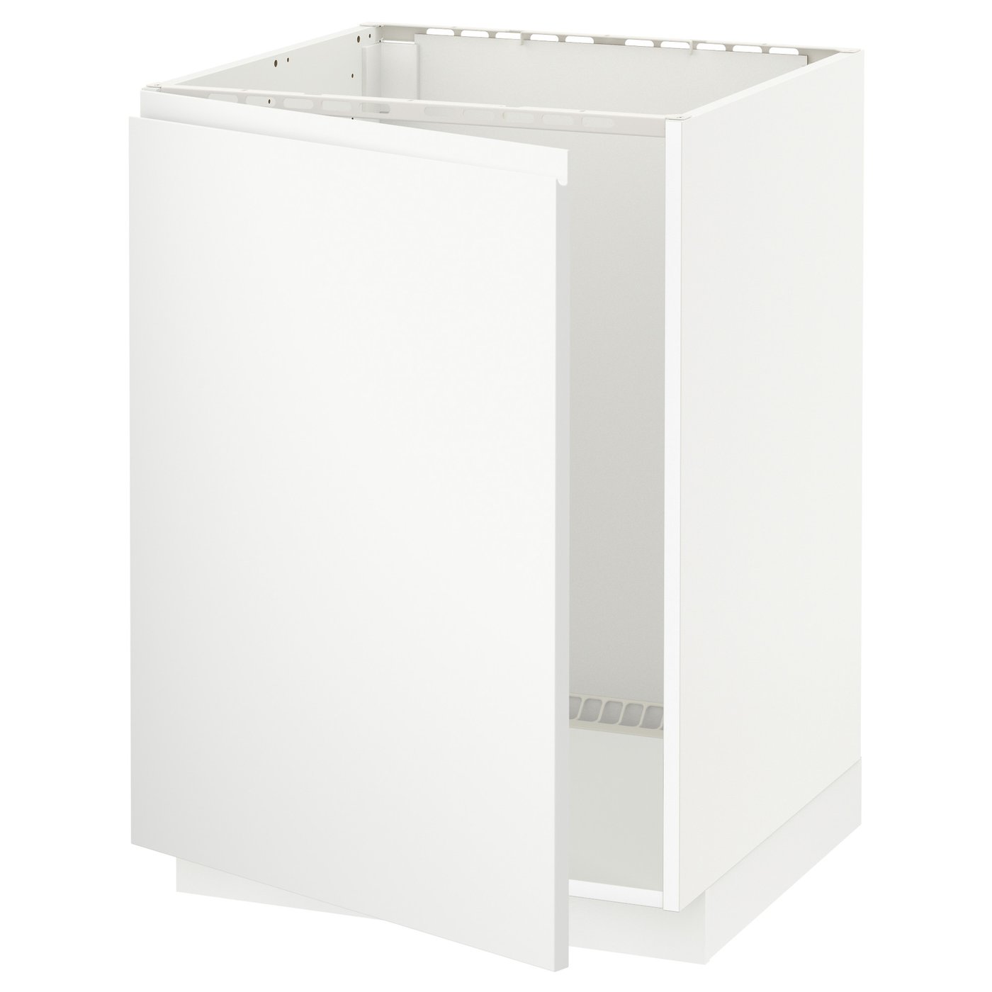 Møbelmontering METOD Underskab til vask, hvid/Voxtorp mat hvid, 60×60 cm