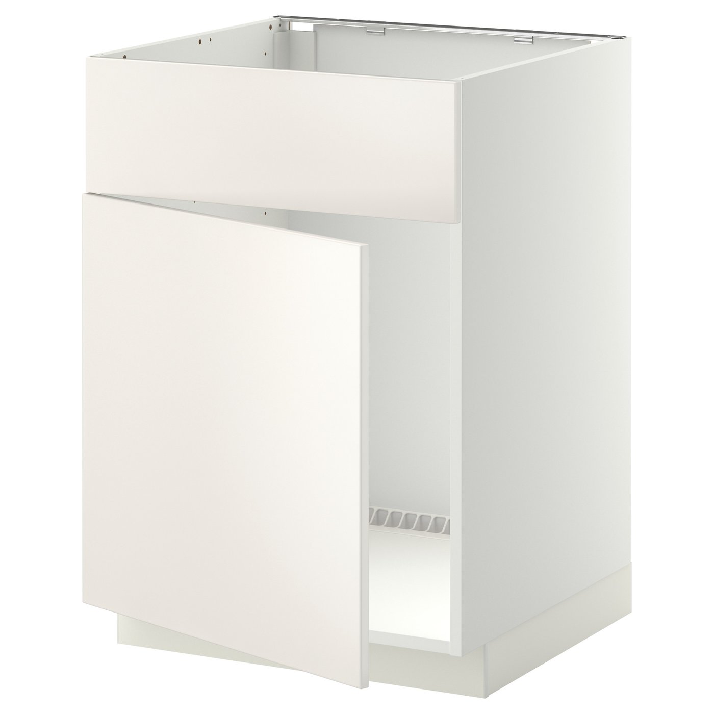 Møbelmontering METOD Underskab til vask m låge/front, hvid/Veddinge hvid, 60×60 cm | Billig & Hurtig i København