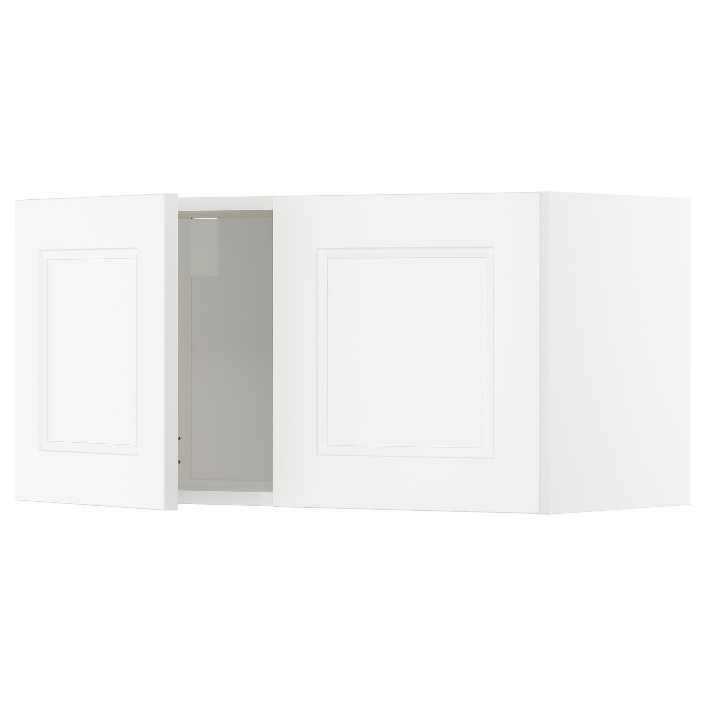 Møbelmontering METOD Vægskab med 2 låger, hvid/Axstad mat hvid, 80×40 cm | Billig & Hurtig i København