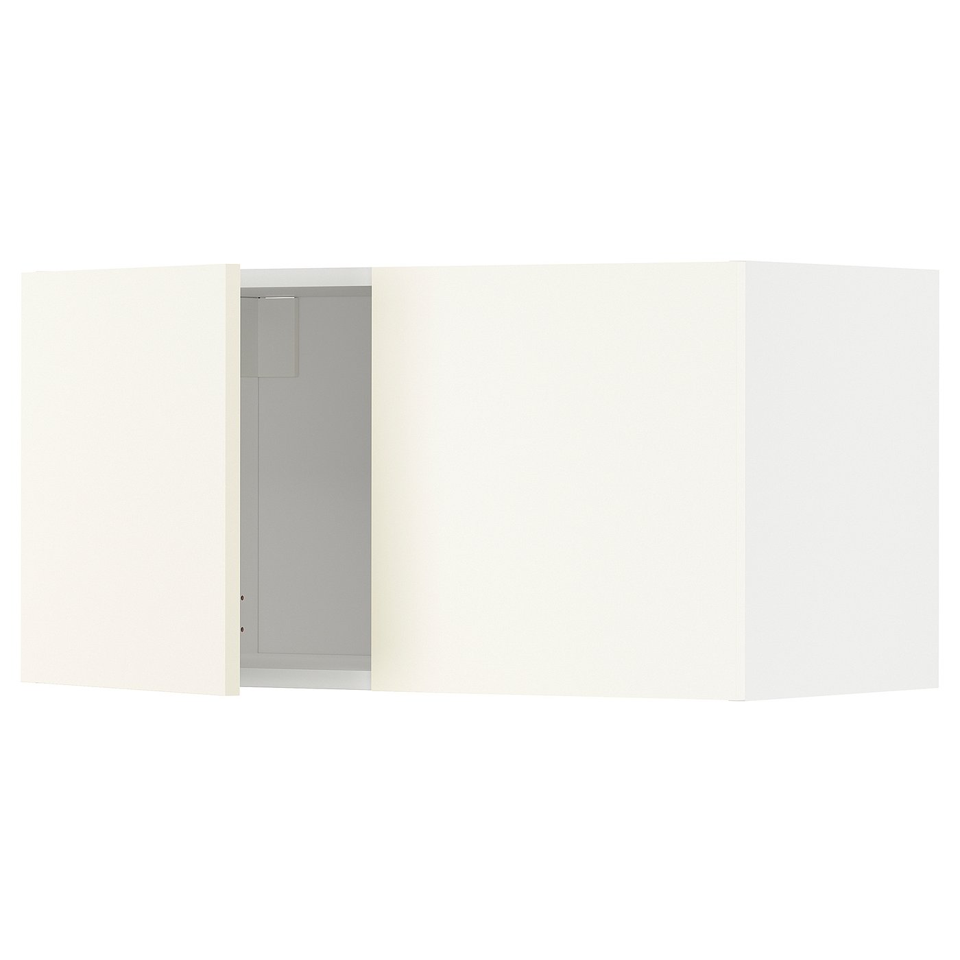 Møbelmontering METOD Vægskab med 2 låger, hvid/Vallstena hvid, 80×40 cm