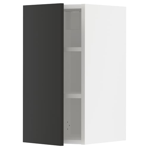 Sort moderne køkkenskab, minimalistisk