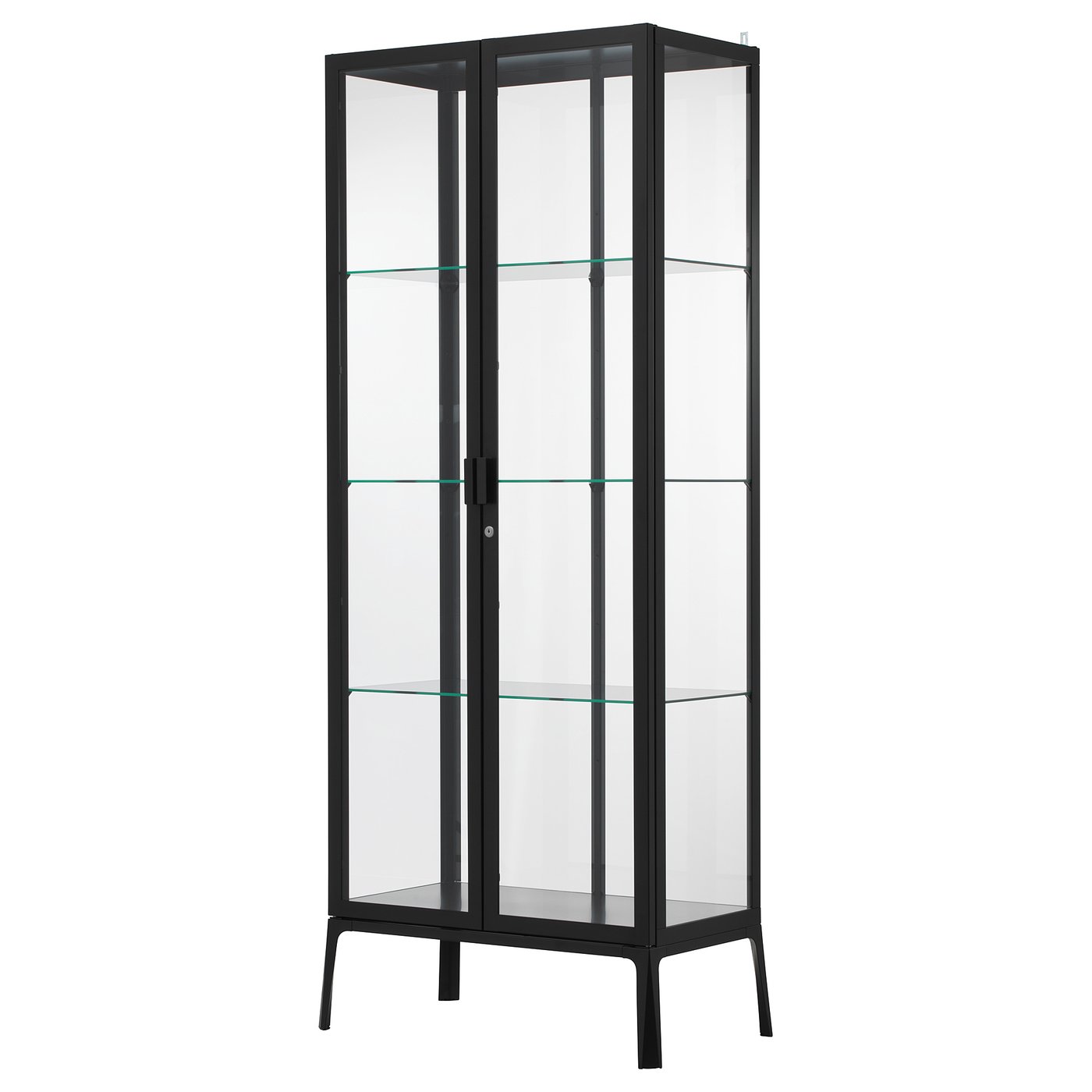 Møbelmontering MILSBO Vitrineskab, antracit, 73×175 cm