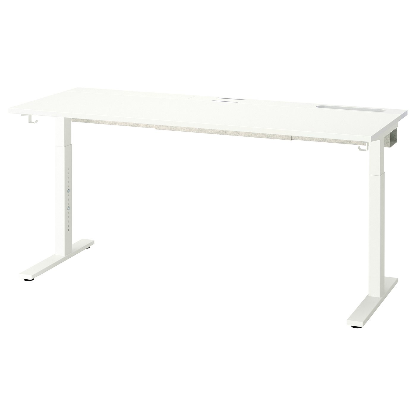Møbelmontering MITTZON Skrivebord, hvid, 160×60 cm | Billig & Hurtig i København