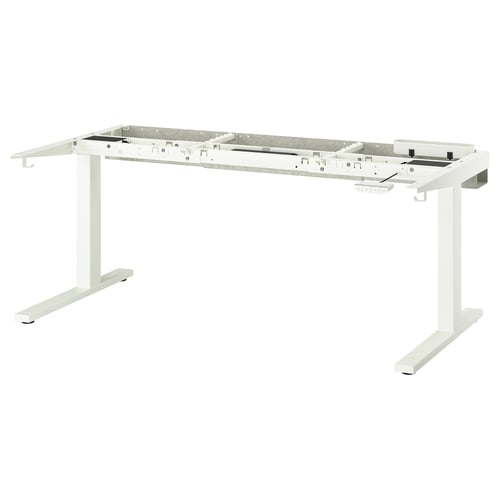 MITTZON Understel til hæve-/sænkebord - elektrisk/hvid 120/140/160x80 cm