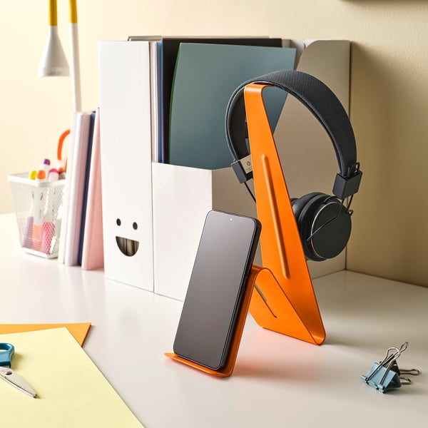 MÖJLIGHET Holder til hovedtelefoner/tablet, orange