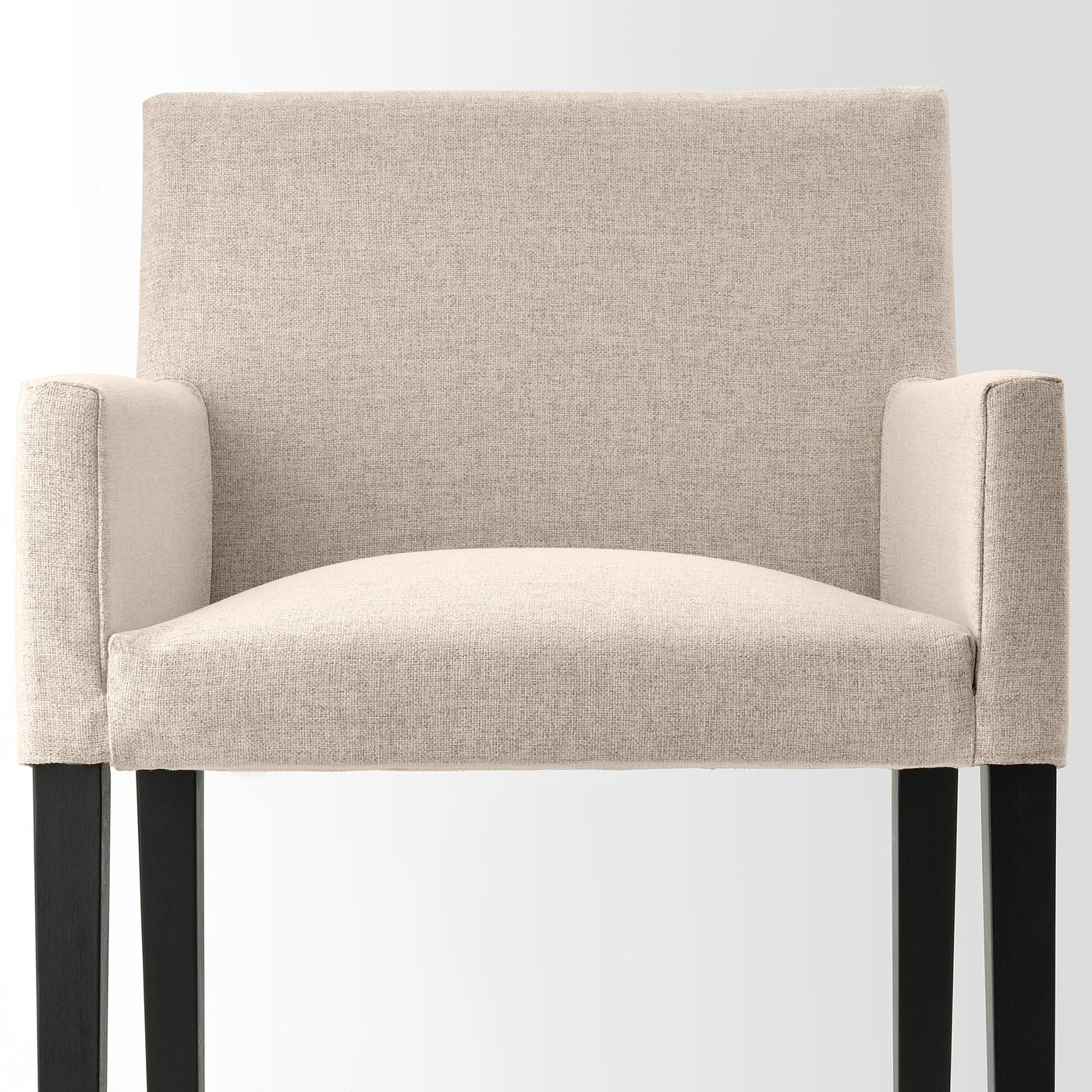 Møbelmontering MÖRBYLÅNGA / MÅRENÄS Bord og 4 stole med armlæn, egetræsfiner brun bejdse/sort GUNNARED beige, 145 cm | Billig & Hurtig i København