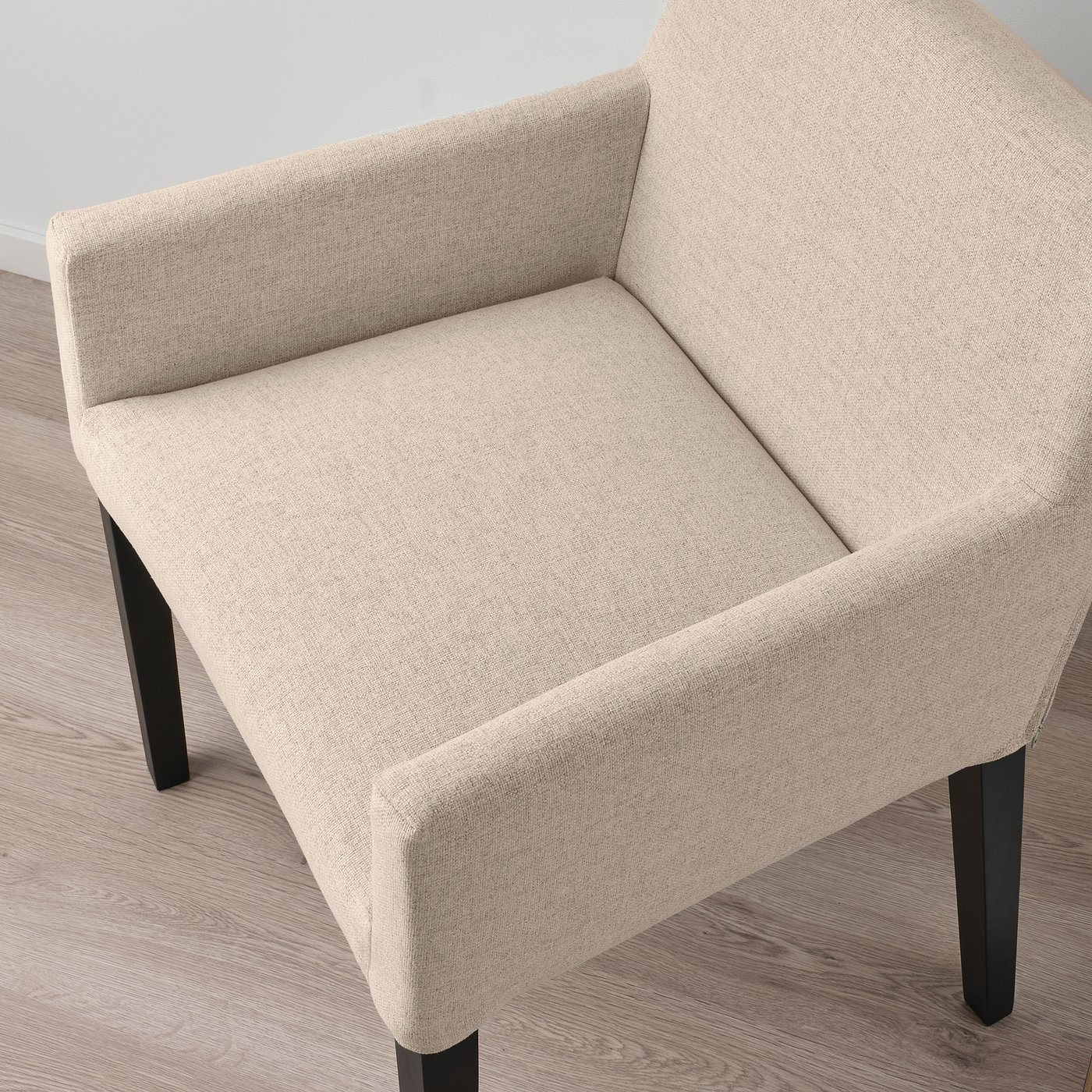 Møbelmontering MÖRBYLÅNGA / MÅRENÄS Bord og 4 stole med armlæn, egetræsfiner brun bejdse/sort GUNNARED beige, 145 cm | Billig & Hurtig i København