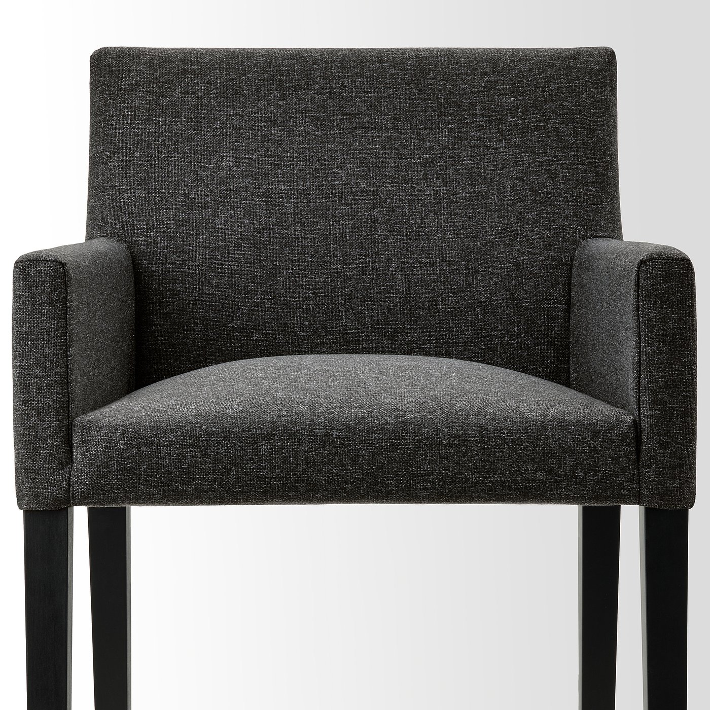Møbelmontering MÖRBYLÅNGA / MÅRENÄS Bord og 4 stole med armlæn, egetræsfiner brun bejdse/sort Gunnared mørkegrå, 145 cm | Billig & Hurtig i København