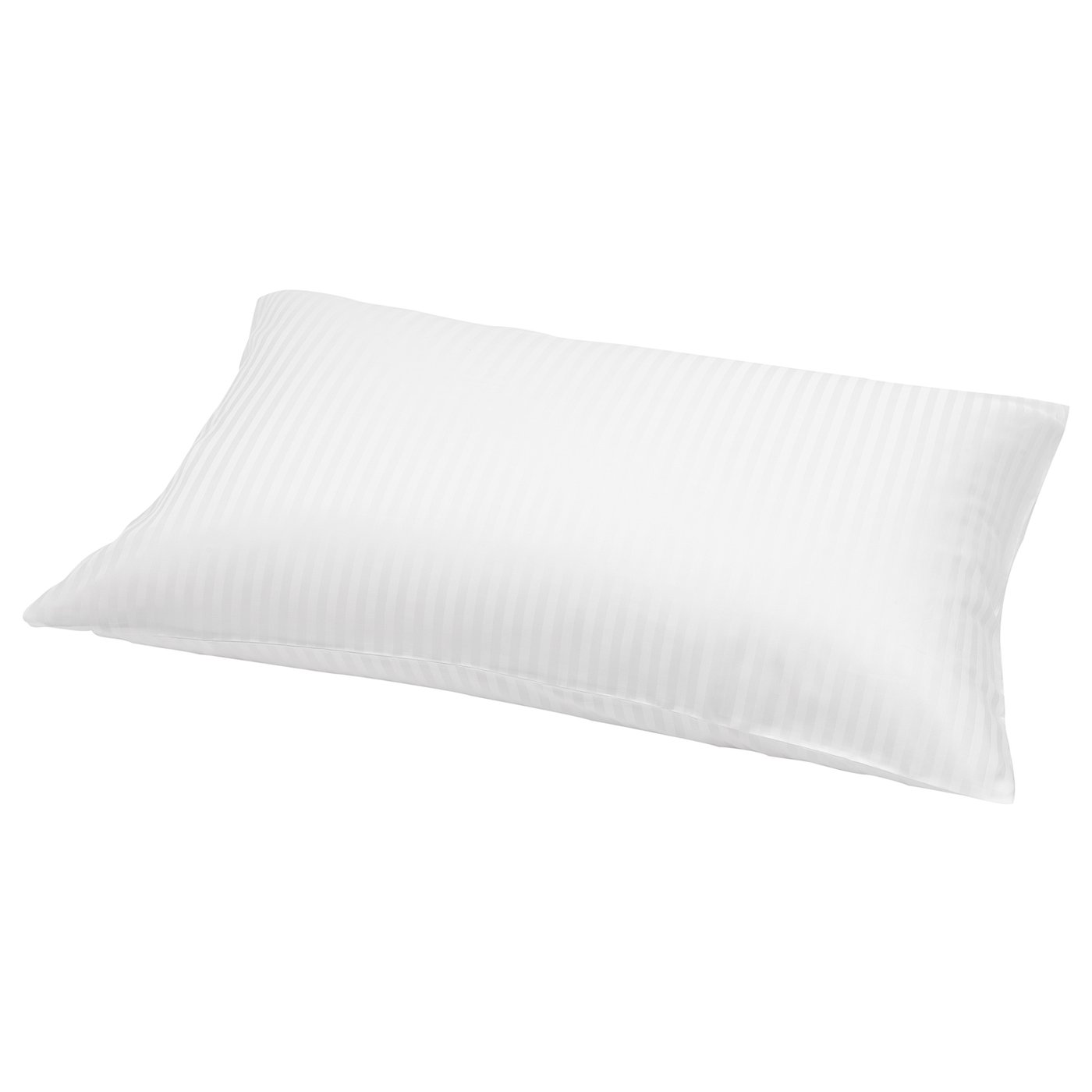 Hvid NATTJASMIN pude med glat satintekstur.