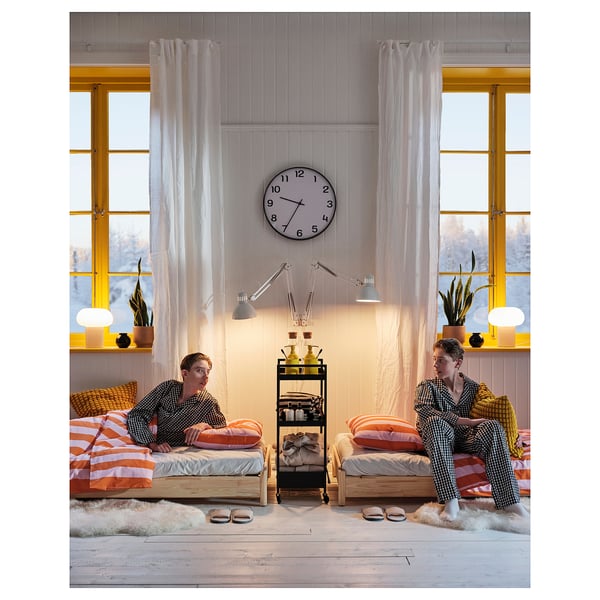 NISSAFORS Rullebord, sort, 50.5x30x83 cm