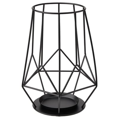 Geometrisk lysestage, moderne rund fod.