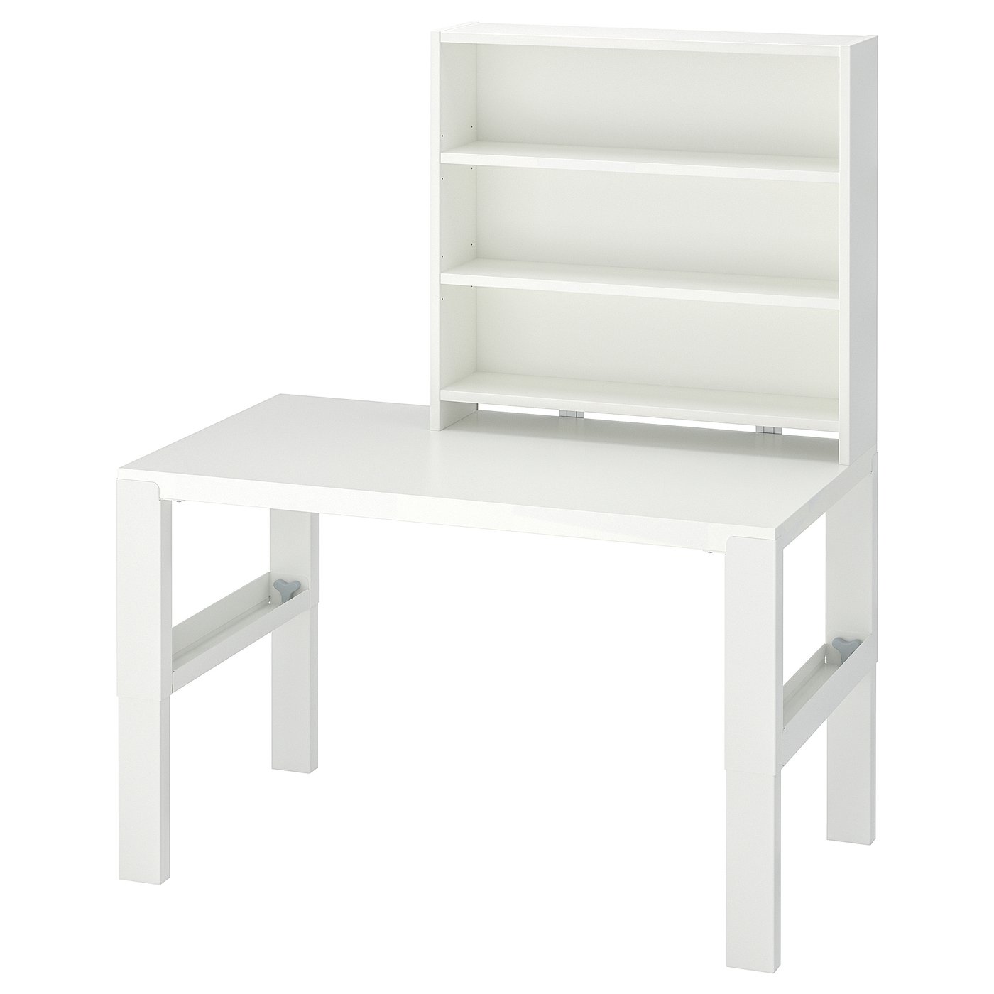 Møbelmontering PÅHL Skrivebord med hylde, hvid, 96×58 cm