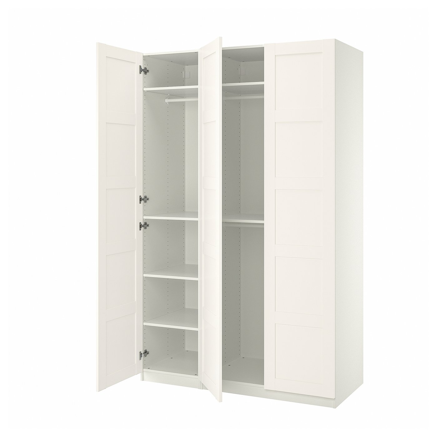 Møbelmontering PAX / BERGSBO Garderobekombination, hvid/hvid, 150x60x236 cm | Billig & Hurtig i København